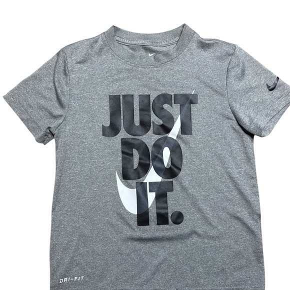 Nike Kids All Action Blue and Just Do‎ It Gray Tees - Picture 2 of 3
